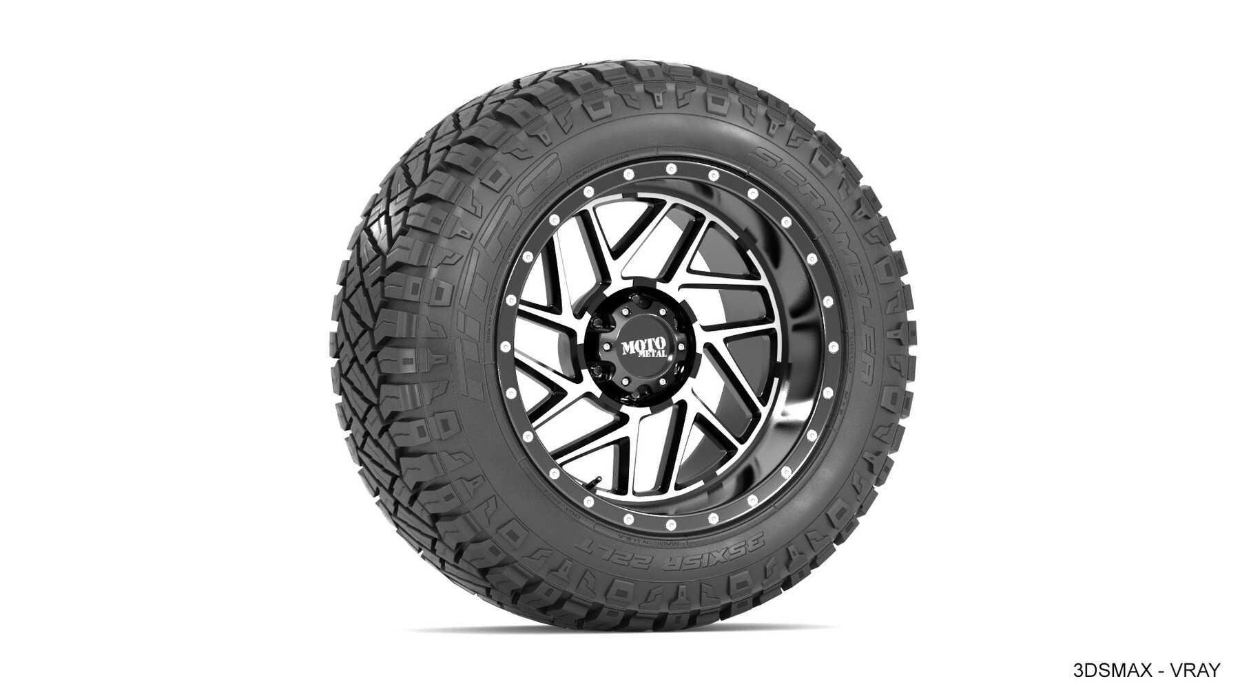 ArtStation - OFF ROAD WHEEL AND TIRE 13 | Game Assets