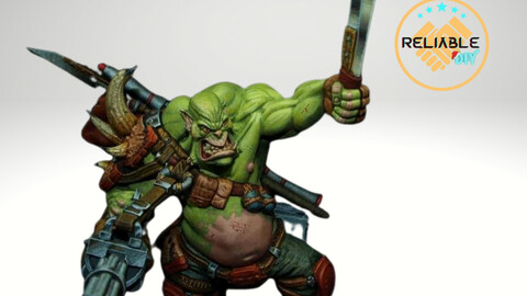 Big bullet orc warhammer 3d print - STL Digital File - Printable