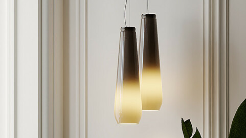 GLASS DROP PENDANT LIGHT DIESEL WITH FOSCARNI