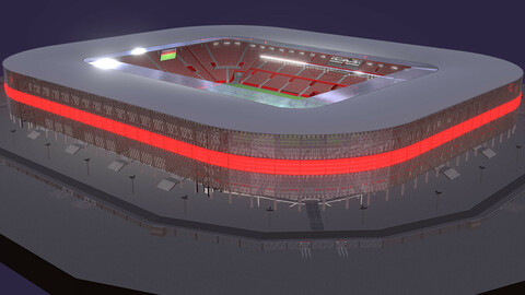 Medium-sized modern stadium (full interior)