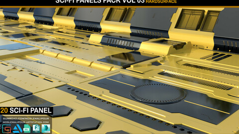 Sci-Fi Panels Pack vol 03