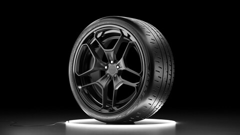 Wheel set Bridgestone Eagle F1 SuperCar 3R with Rotiform HUR rim