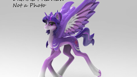 Twilight Sparkle 3D-model _OBJ_ (My Little Pony)