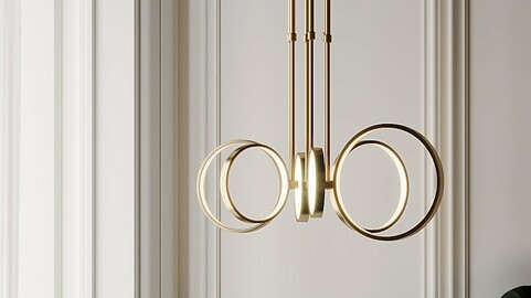 Bonham LED Large Chandelier By Elan Lighting