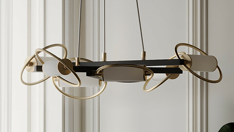 Soft Gold Jersey by Novelty Chandelier