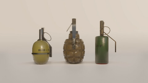 Grenade pack(Low Poly)