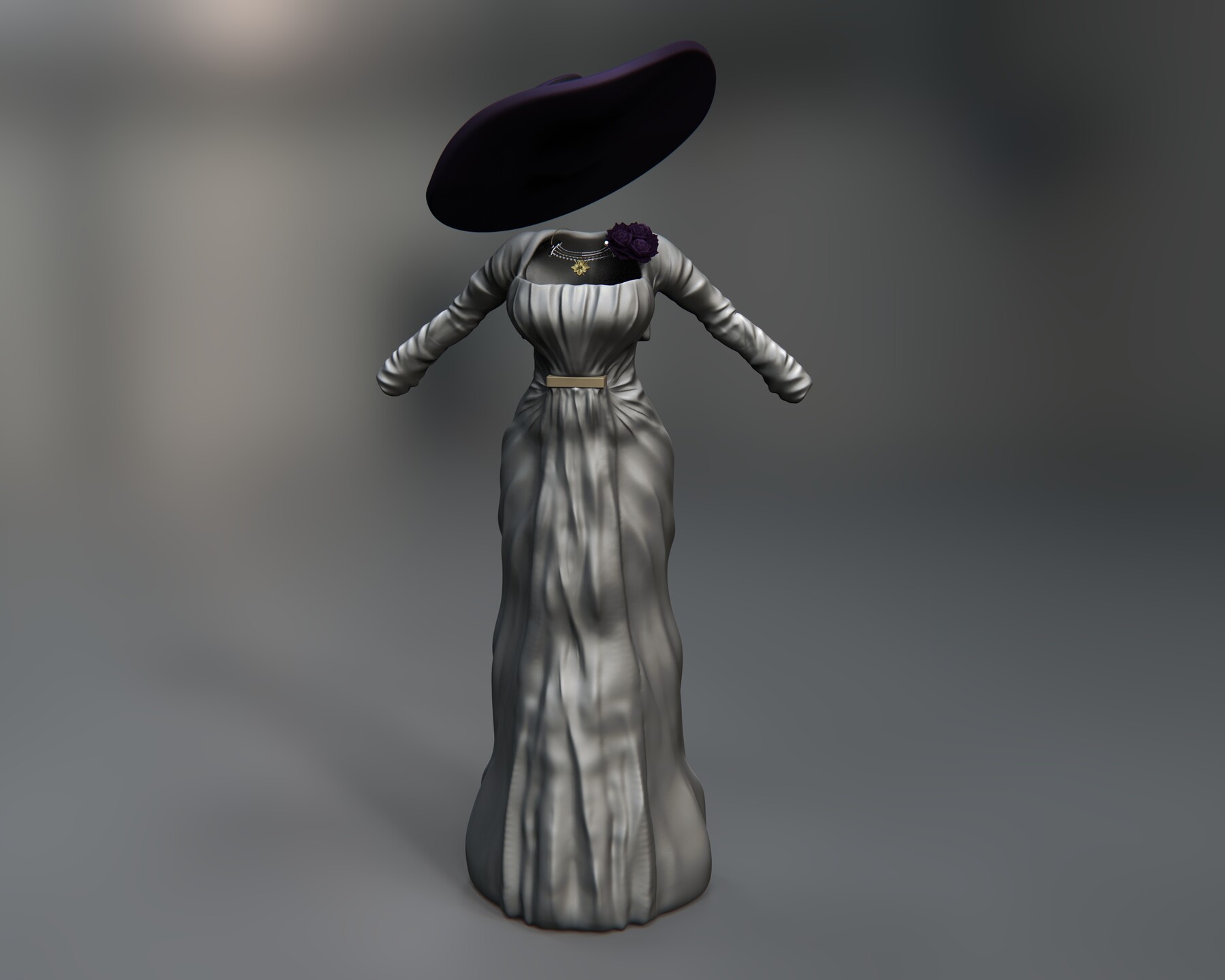 Female hightpoly T-Pose | 3D model