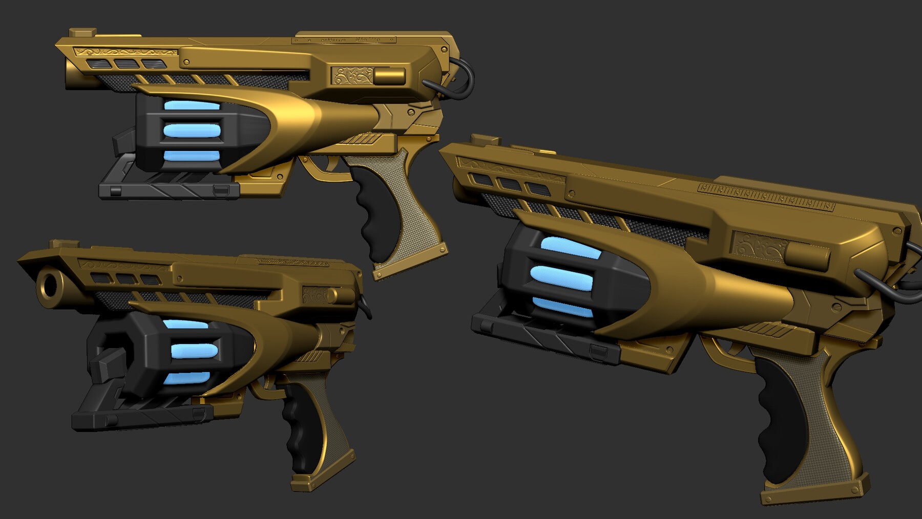 ArtStation - Space Gun Highpoly | Resources