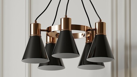 Grundy 5-Light Wagon Wheel Chandelier by Everly Quinn