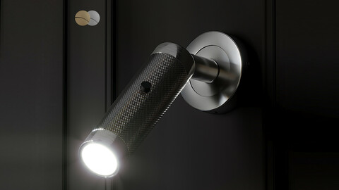 KNURLED BRUSHED BRASS WALL LIGHT by Gotham