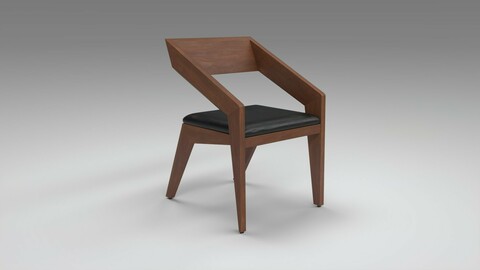 Brenton Dining Chair walnut stain finish