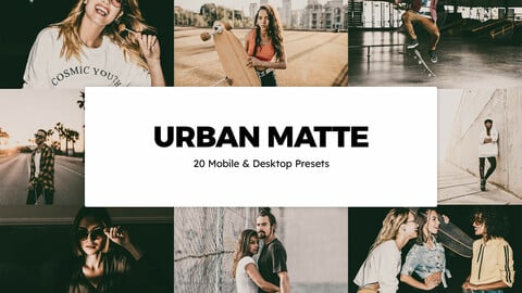 20 Urban Matte LUTs and Lightroom Presets