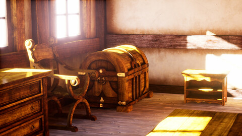 Medieval Fantasy Furniture Pack 01 - Unreal Engine 3D Asset Pack