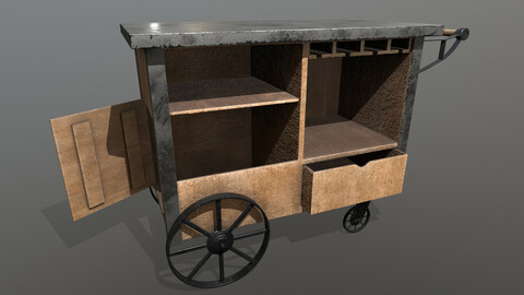 Industrial Service Food Cart