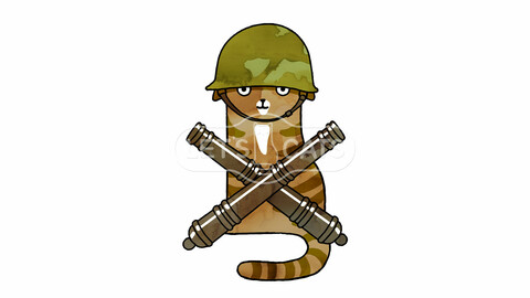 Artillery troops Cat