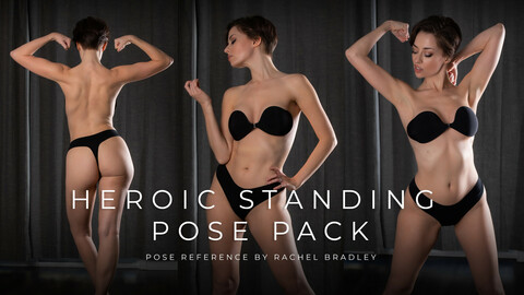 Heroic Standing Pose Pack - Pose Reference for Artists