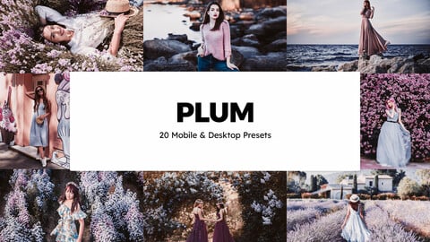 20 Plum LUTs and Lightroom Presets