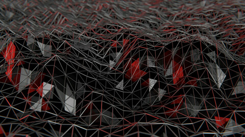 Low poly abstract landscape