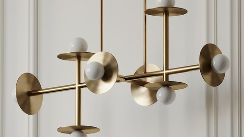 Nodes 8 Light Linear Suspension Kelly by Kelly Wearstler