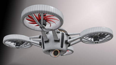 Quadrocopter Drone surveillance drone