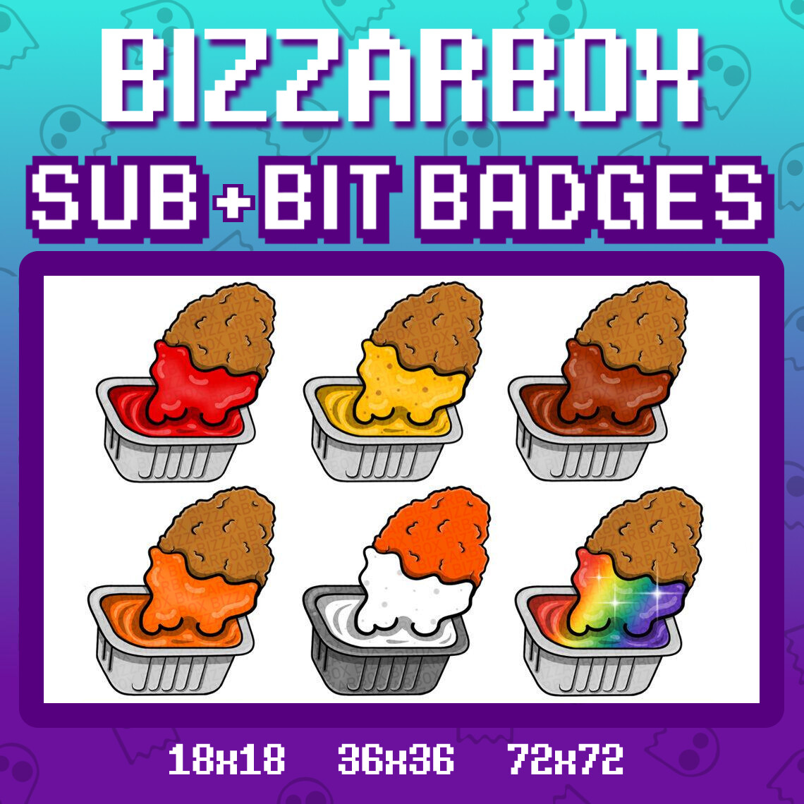 ArtStation - Twitch Sub Badges: Hot Dogs