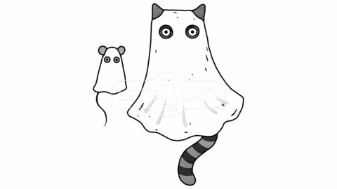 Cat and mouse ghosts