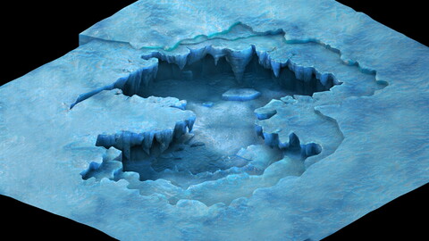 Game Model - snow - the ice puddle 01