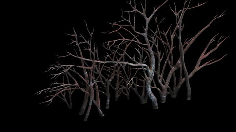 Game Model - snow - vegetation 01