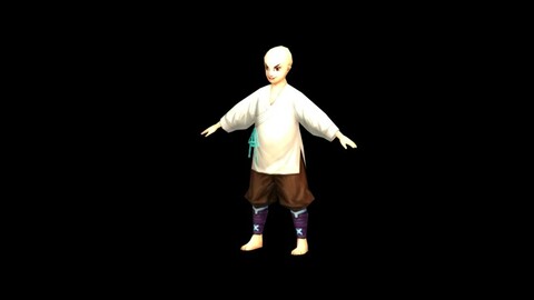 odel - Taoist comprehension Scene - Small Monk 01