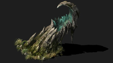 lley scene - teeth protruding stone lighthouse 01