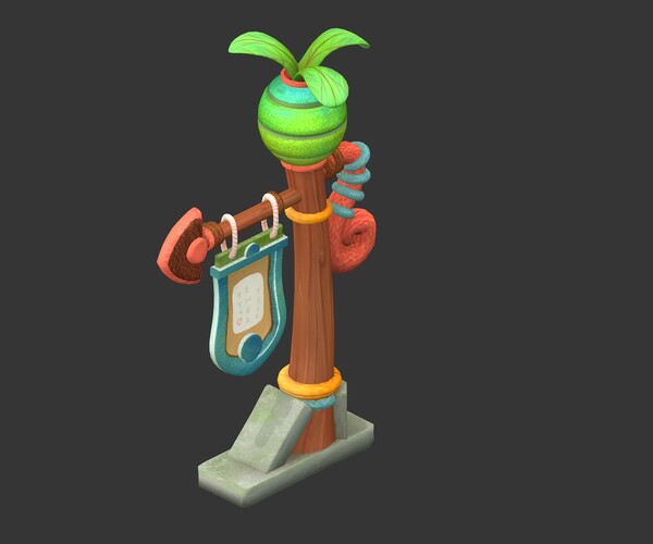 ArtStation - Cartoon World - Guide signs 04 | Game Assets