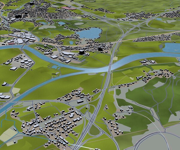 ArtStation - Villach city Austria 3d model 40km | Resources