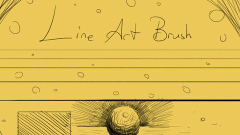 Line art brush