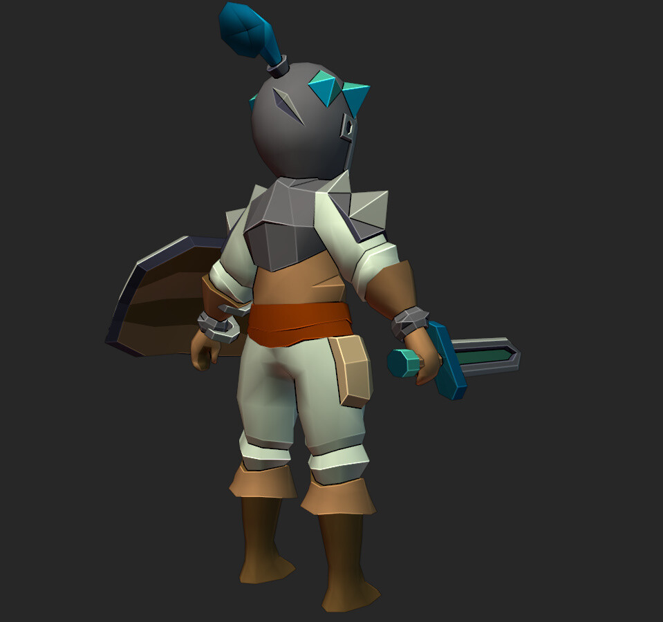 ArtStation - Low Poly Knight | Game Assets