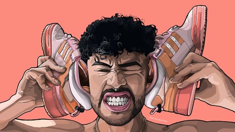 Bad Bunny x Adidas Fórum (easter egg) Cómic art