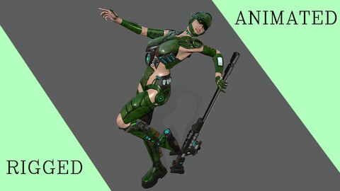 Sci-Fi Ranger Green color