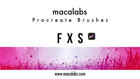 MACALABS_FXs. Procreate Brushpack