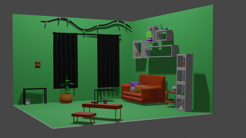 Isometric Room-House