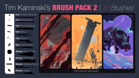 Brush Pack 2: Tim Kaminski’s Procreate Brushes