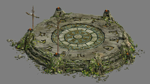 Stone - round altar
