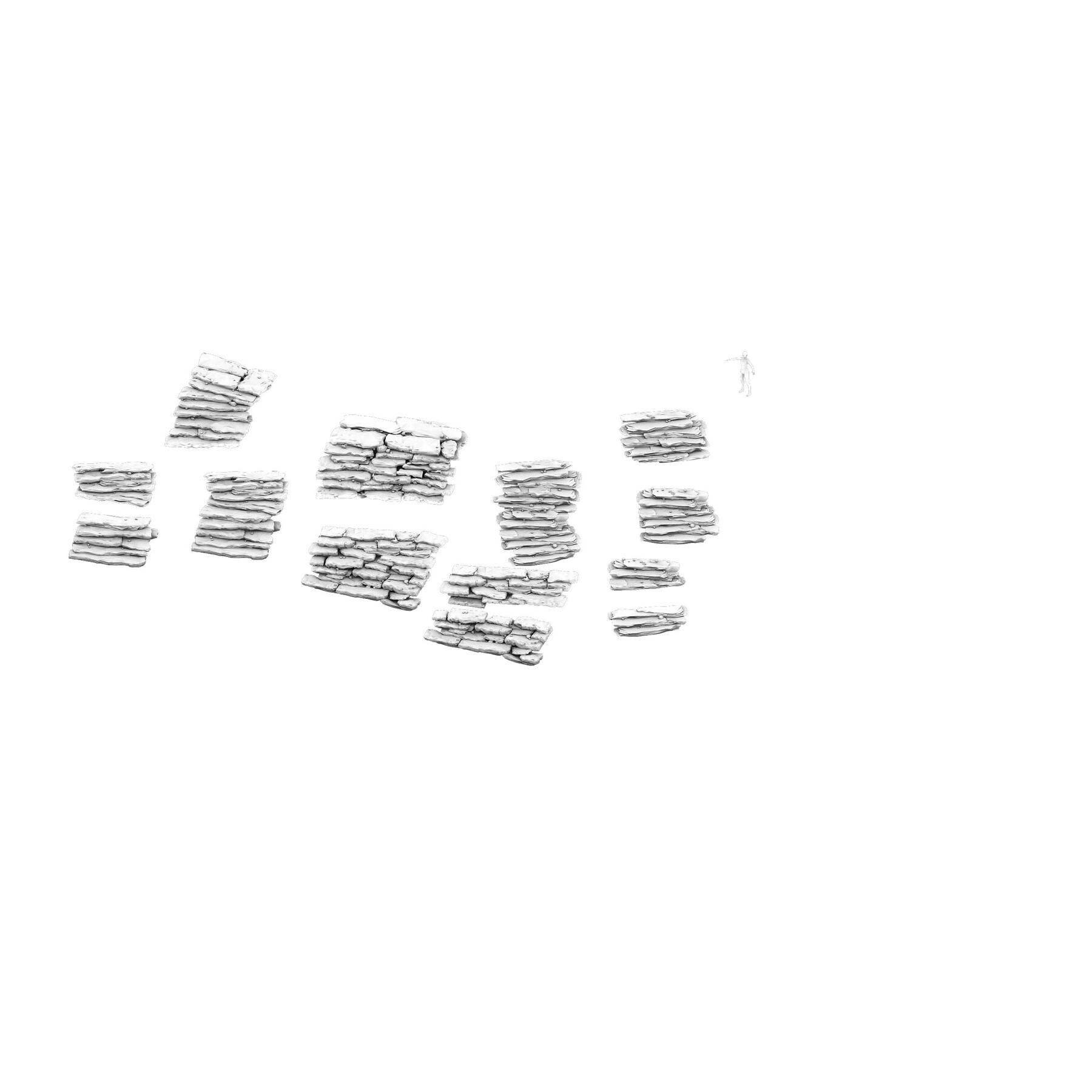 ArtStation Shushan stone ladder Game Assets