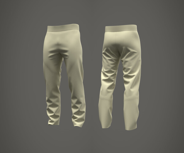 ArtStation - Pants BASIC Pattern (Marvelous Designer / Clo 3D project ...
