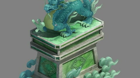 Wei Yan stone decoration - unicorn