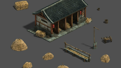 Medium city - stables - raising stables