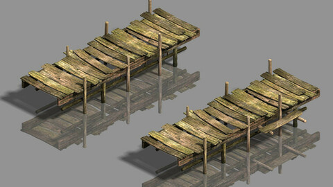 Medium city - wooden bridge