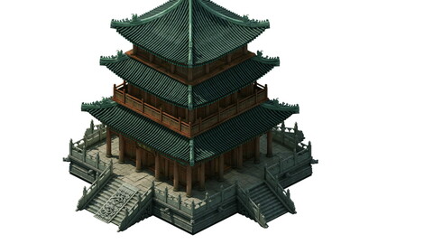 Game Model - Ancient Chinese Tower