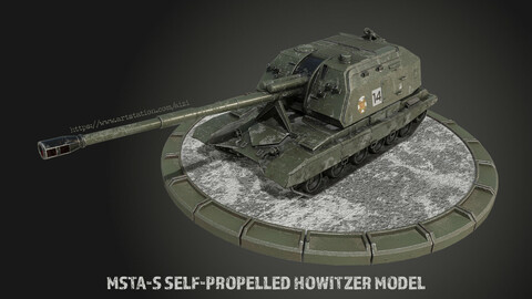 MSTA-S self-propelled howitzer model