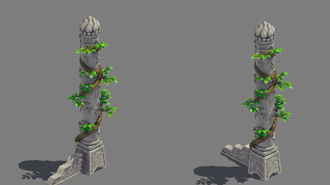 Decorative columns - Long column 03