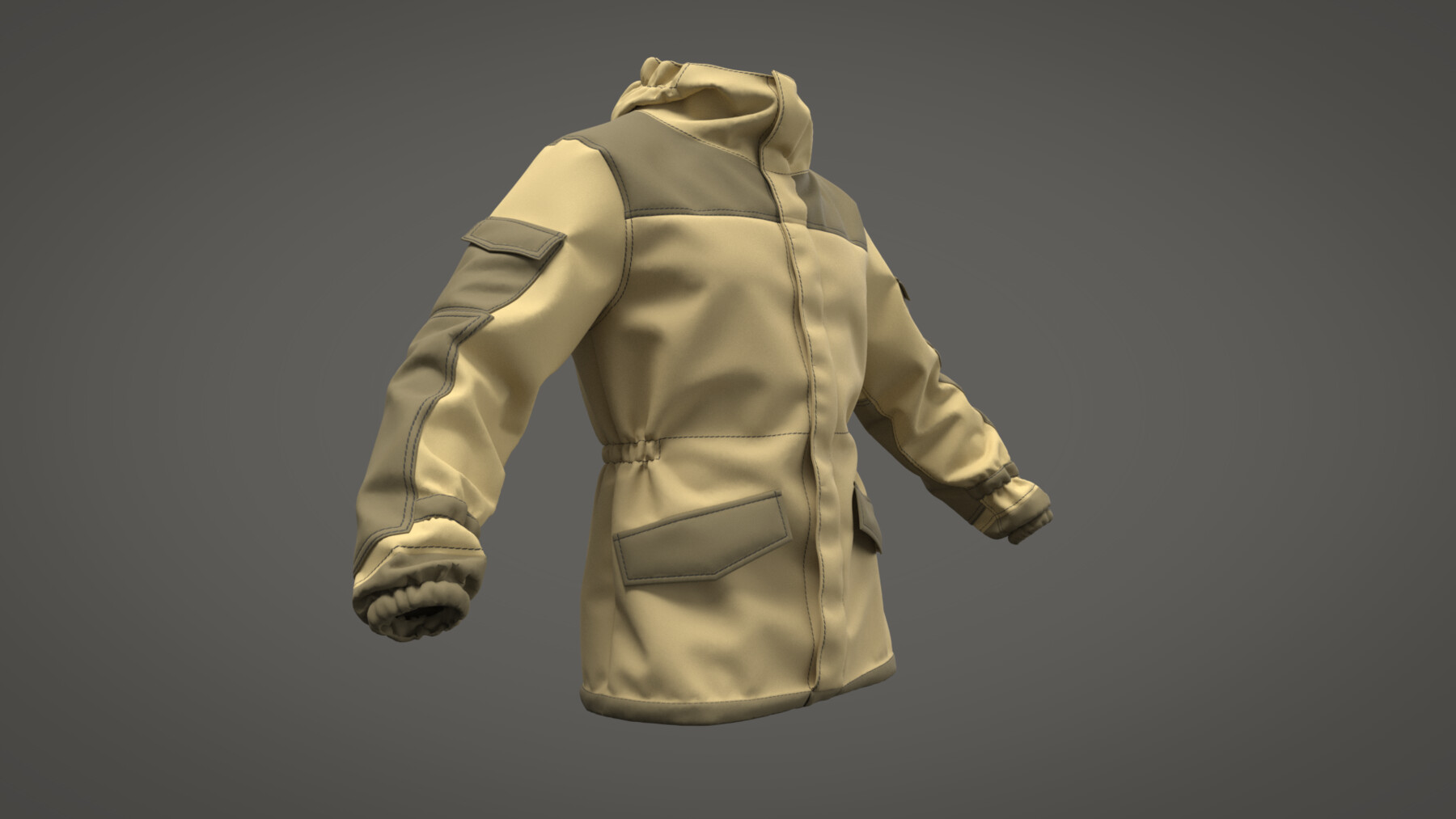ArtStation - Military Jacket (combat uniform 