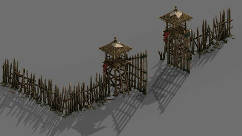 Tribe - wooden door
